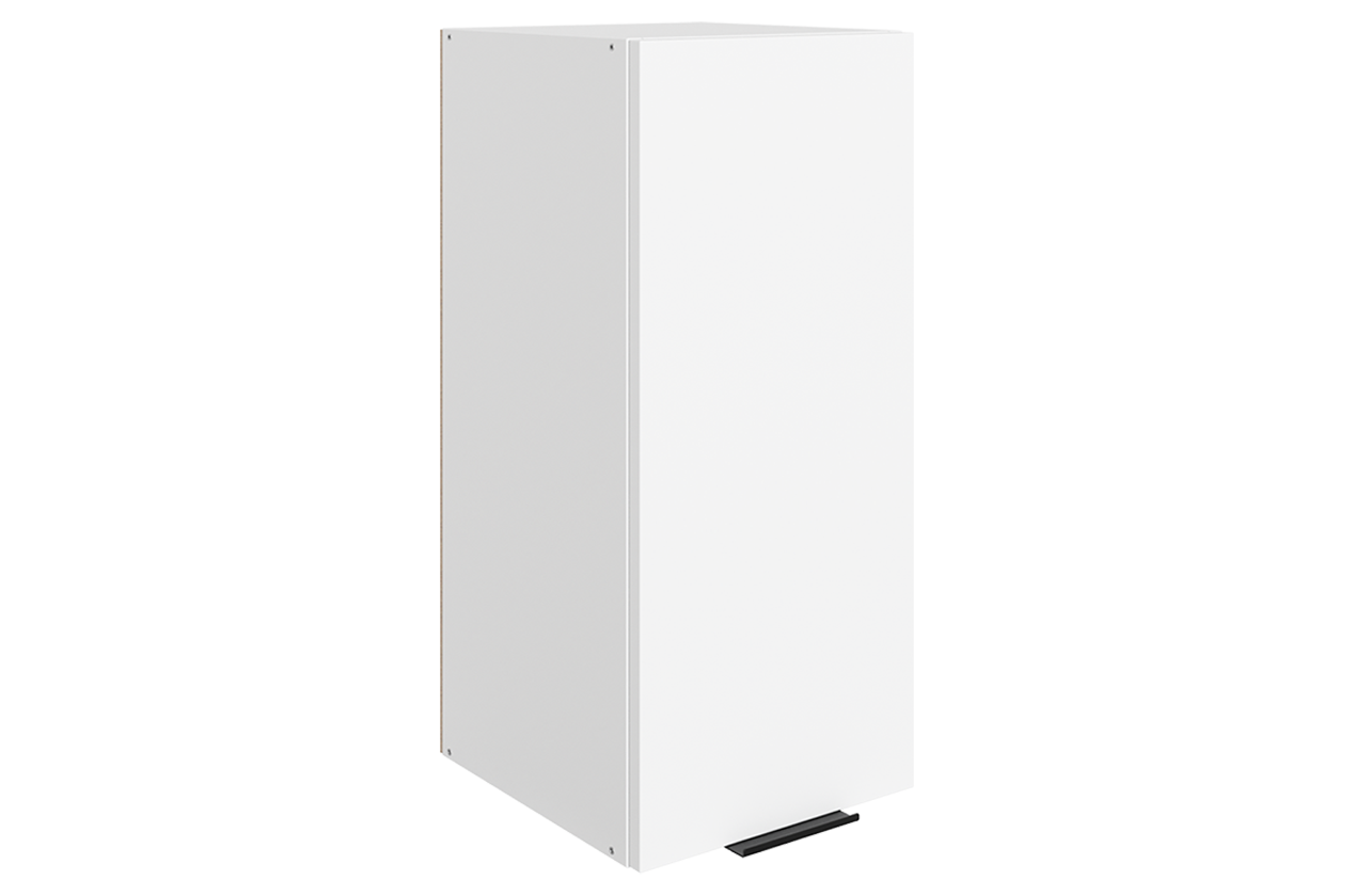 Стоун Шкаф навесной L300 Н720 (1 дв. гл.) (белый/джелато софттач)