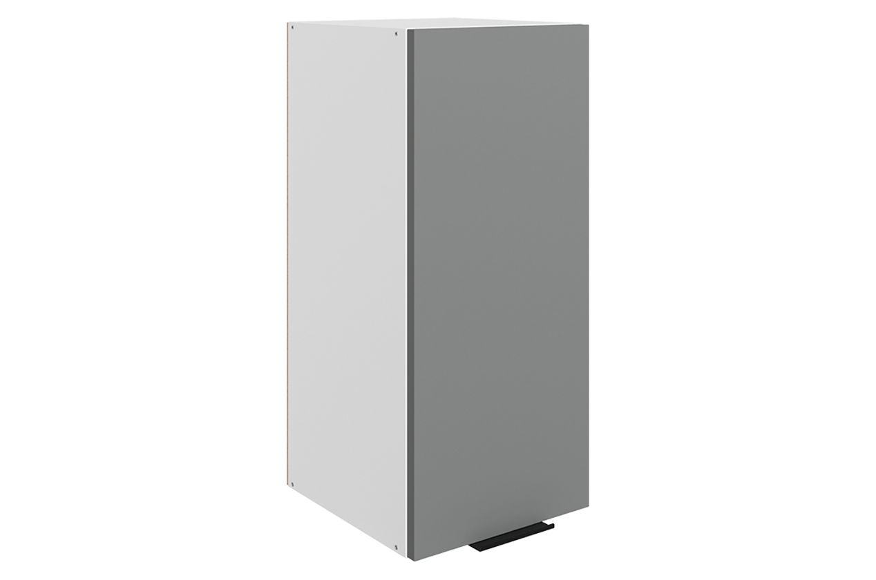 Стоун Шкаф навесной L300 Н720 (1 дв. гл.) (белый/оникс софттач)