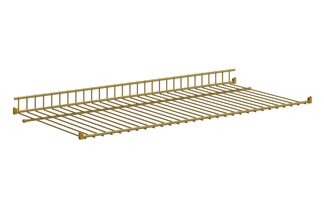 Полка сотовая L695 (Краш/Вельвет) (золото)