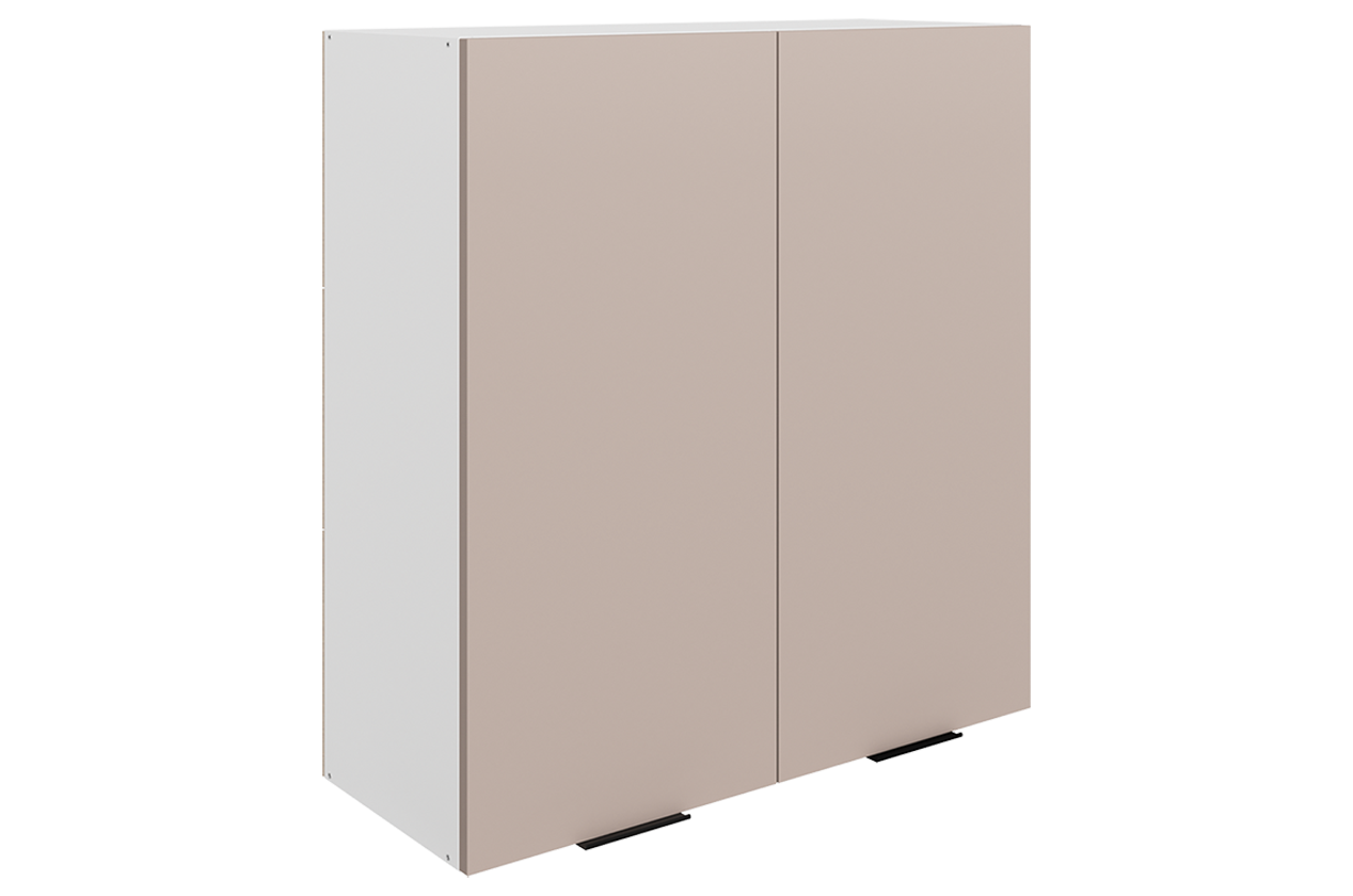 Стоун Шкаф навесной L800 Н900 (2 дв. гл.) (белый/грей софттач)