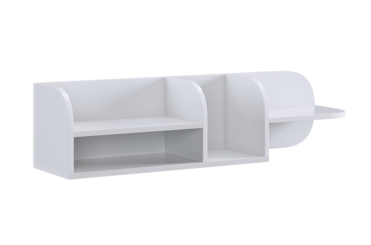 Милана Полка навесная (белое дерево)