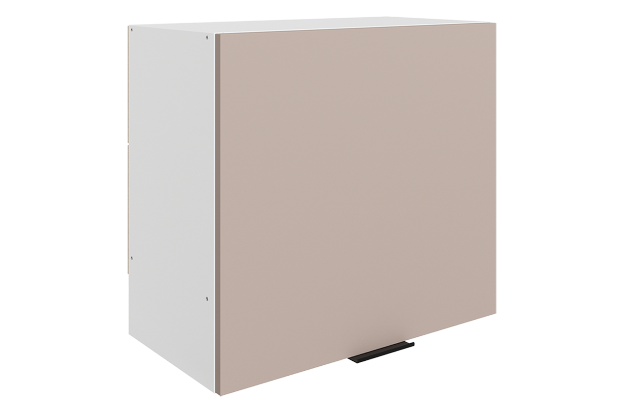 Стоун Шкаф навесной под вытяжку L600 Н566 (1 дв. гл.) (белый/грей софттач)