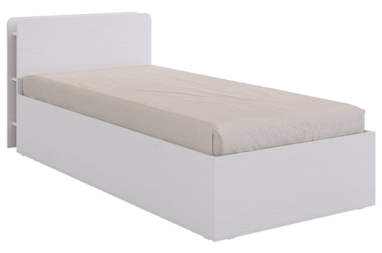 Кровать с основанием "Юниор" 90х200 см (белое дерево)