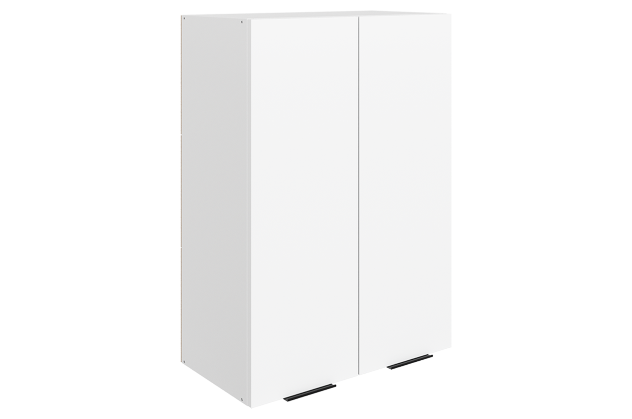 Стоун Шкаф навесной L600 Н900 (2 дв. гл.) (белый/джелато софттач)