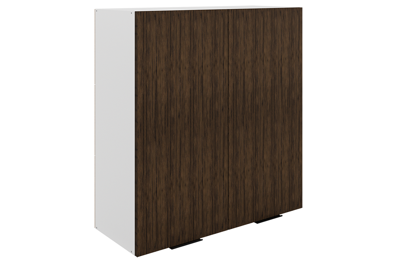 Стоун Шкаф навесной L800 Н900 (2 дв. гл.) (белый/палисандр)