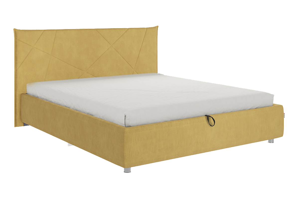 Кровать с подъемным механизмом Квест 160х200 см (медовый (велюр))