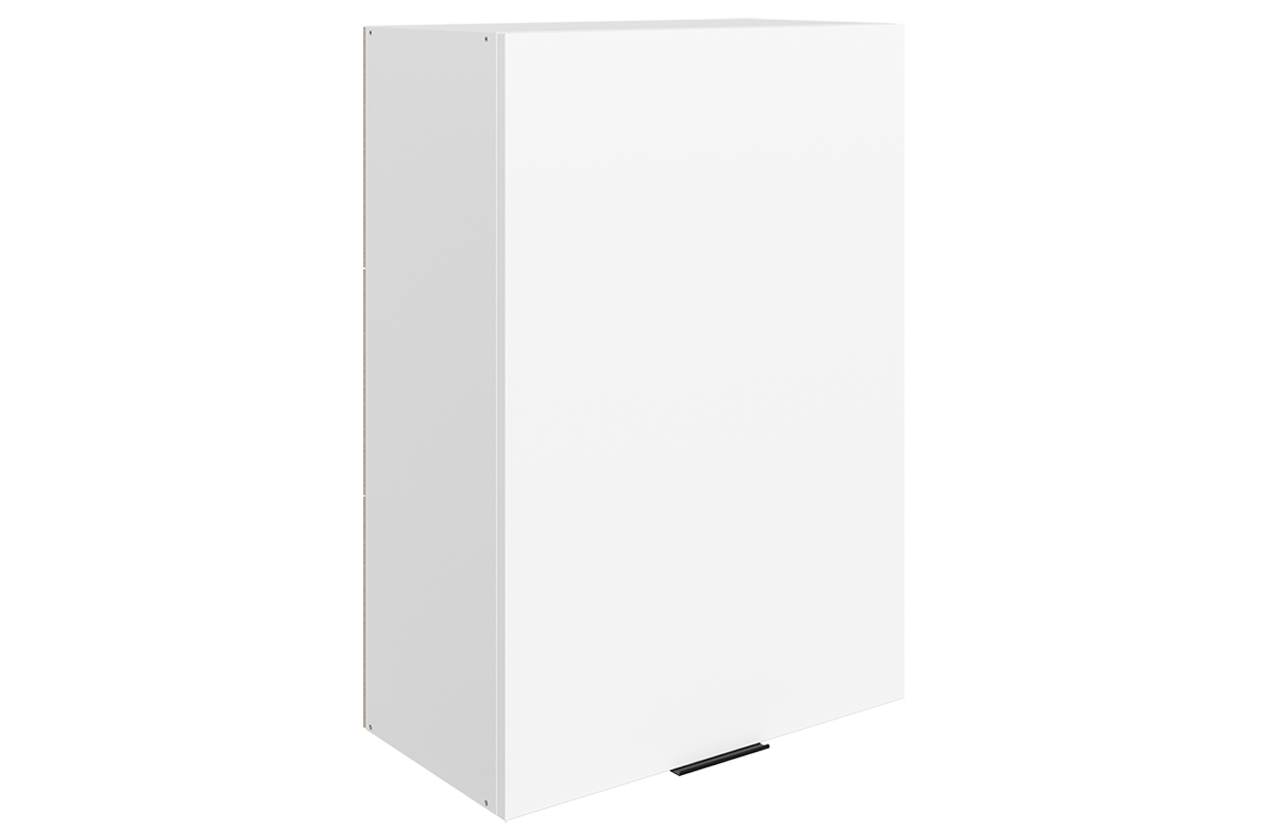 Стоун Шкаф навесной L600 Н900 (1 дв. гл.) (белый/джелато софттач)