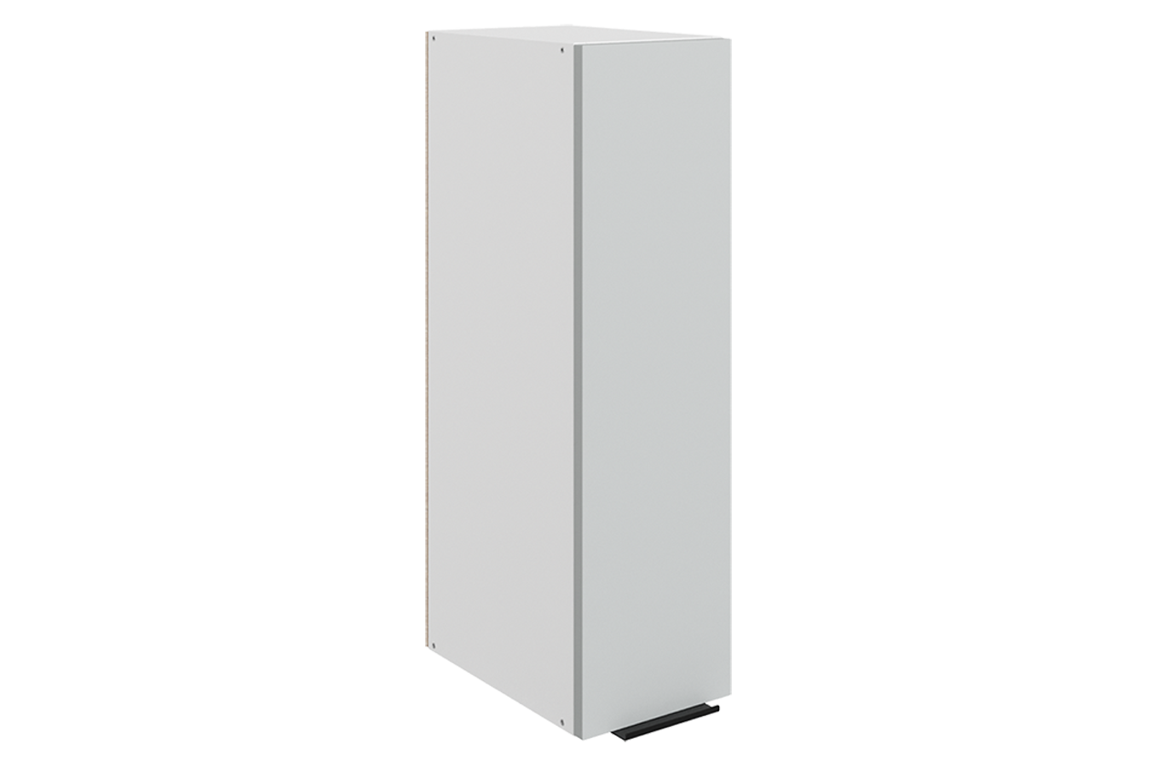 Стоун Шкаф навесной L200 Н720 (1 дв. гл.) (белый/лайт грей софттач)