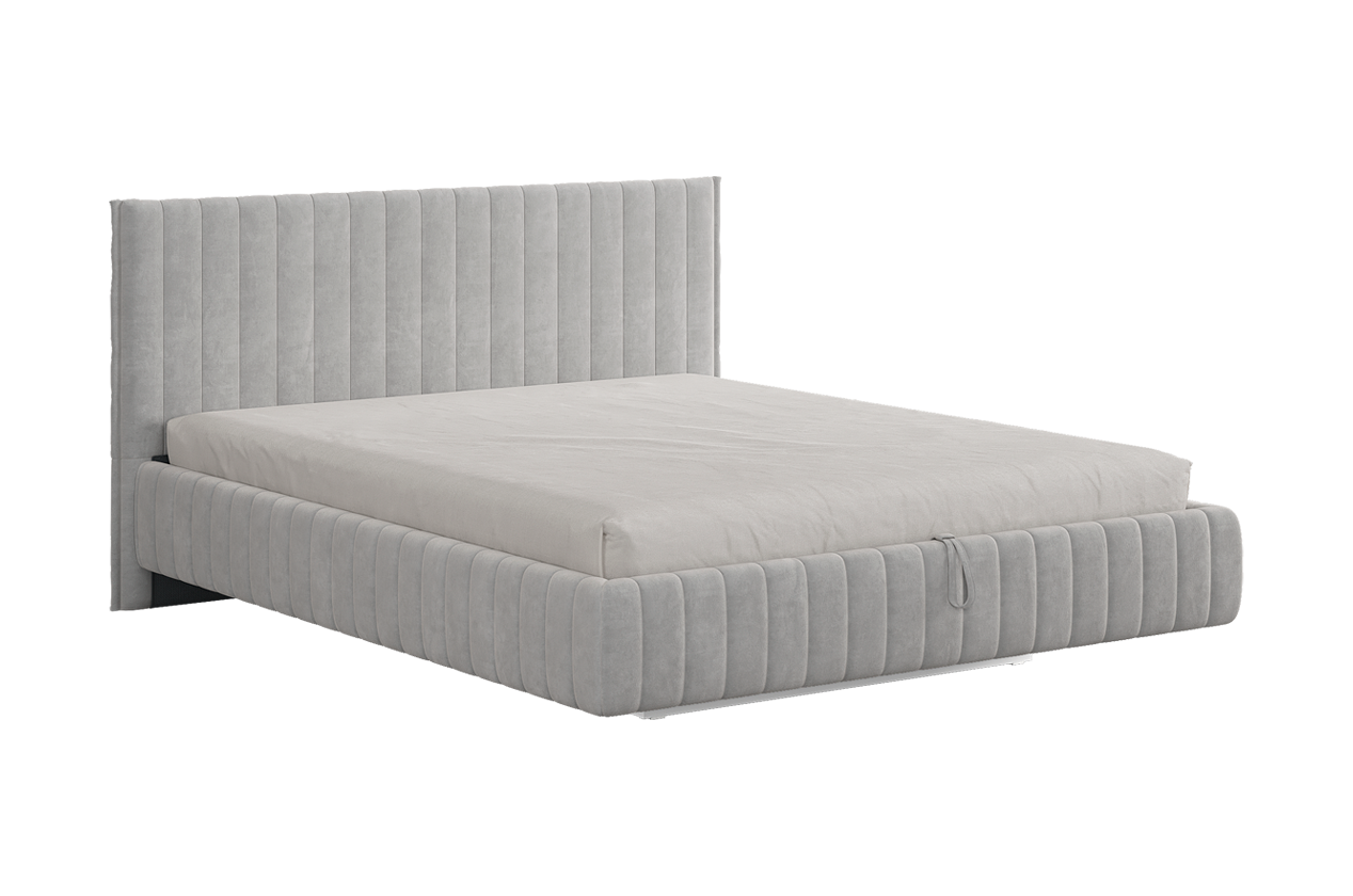 Кровать с подъемным механизмом Твикс 160х200 см (галька (велюр))