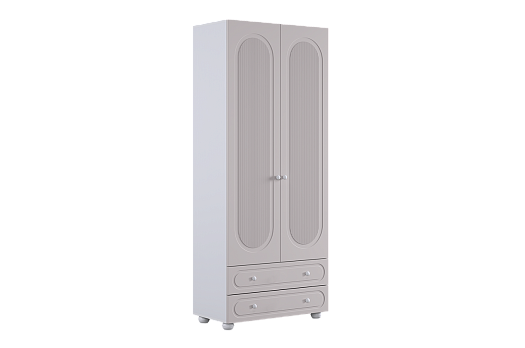 Милана Шкаф двухдверный (белое дерево/сакура)