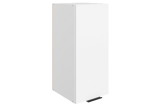 Стоун Шкаф навесной L300 Н720 (1 дв. гл.) (белый/джелато софттач)