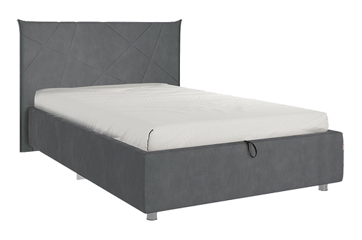 Кровать с подъемным механизмом Бест 120х200 см (графит (велюр))