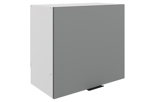 Стоун Шкаф навесной под вытяжку L600 Н566 (1 дв. гл.) (белый/оникс софттач)