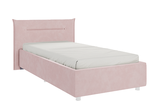 Каркас кровати Альба 90х200 см (нежно-розовый (велюр))