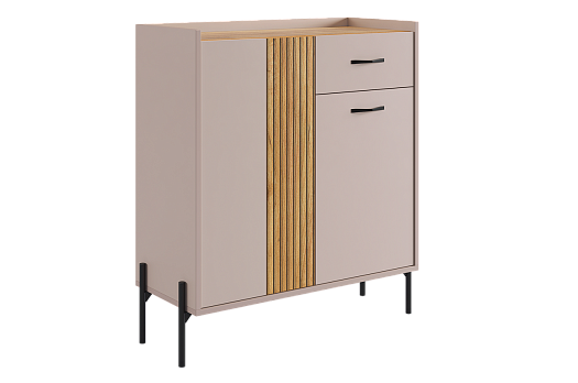 Доминика Комод (с ящиком) (кашемир/дуб крафт золотой)