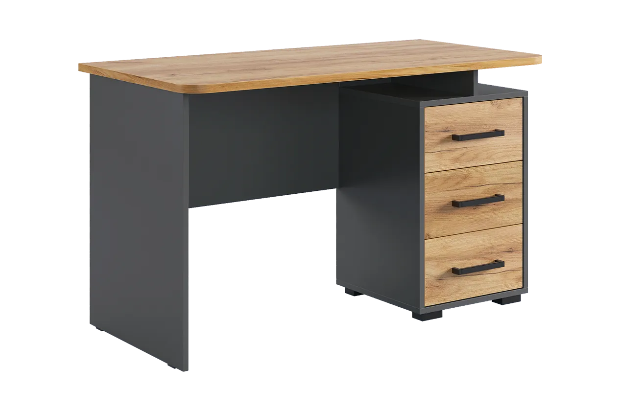 Лайт-2 Стол компьютерный 1200 (дуб крафт золотой/белый)