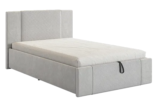 Кровать с подъемным механизмом Хлоя 120х200 см (галька (велюр))