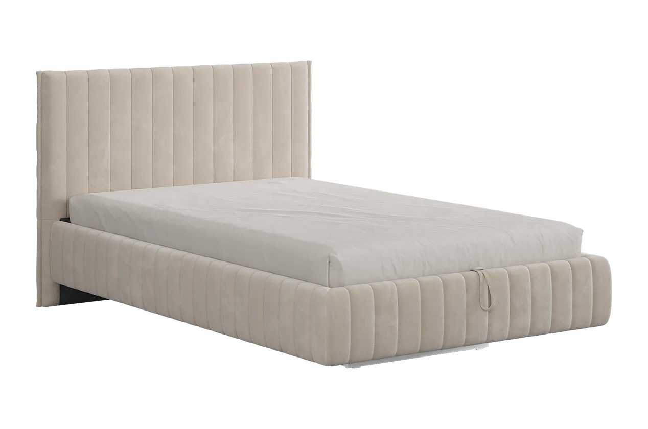 Кровать с подъемным механизмом Твикс 120х200 см (крем (велюр))