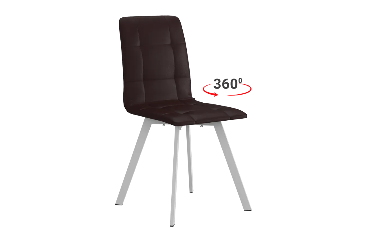 Стул Мартин Т2П (кофе (экокожа)/белый)