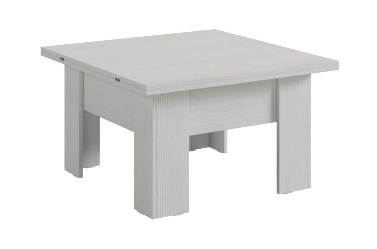 Стол-трансформер Секрет (белый рамух/белый рамух)
