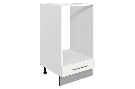 Мишель Шкаф рабочий под духовку L450 (1 ящ.) (эмаль) (белый/белый)