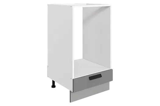 Джаз Шкаф рабочий под духовку L450 (1 ящ.) (эмаль) (белый/серый)