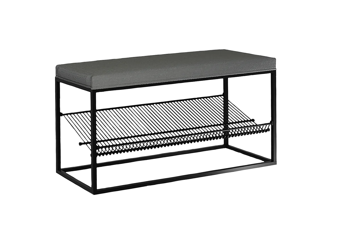 Обувница Крафт 1 (черный муар/графит)