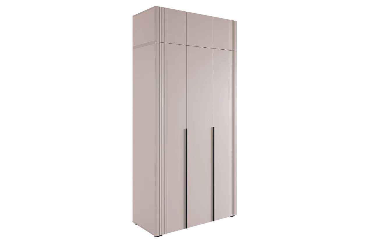 Шкаф трехдверный "Катрин К3" (кашемир/фрапучино матовый)