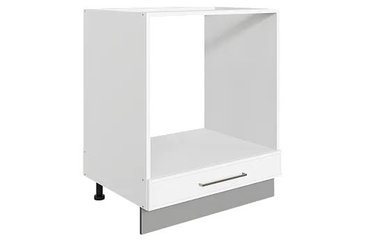 Мишель Шкаф рабочий под духовку L600 (1 ящ.) (эмаль) (белый/белый)