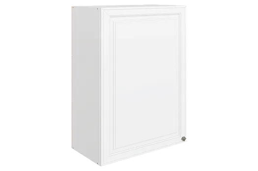 Мишель Шкаф навесной L600 Н900 (1 дв. гл.) (эмаль) (белый/белый)