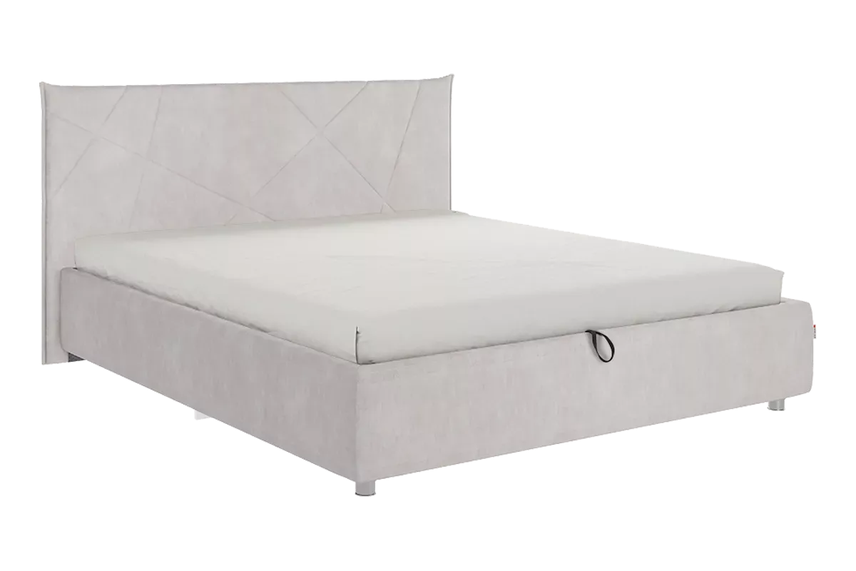 Кровать с подъемным механизмом Квест 160х200 см (галька (велюр))