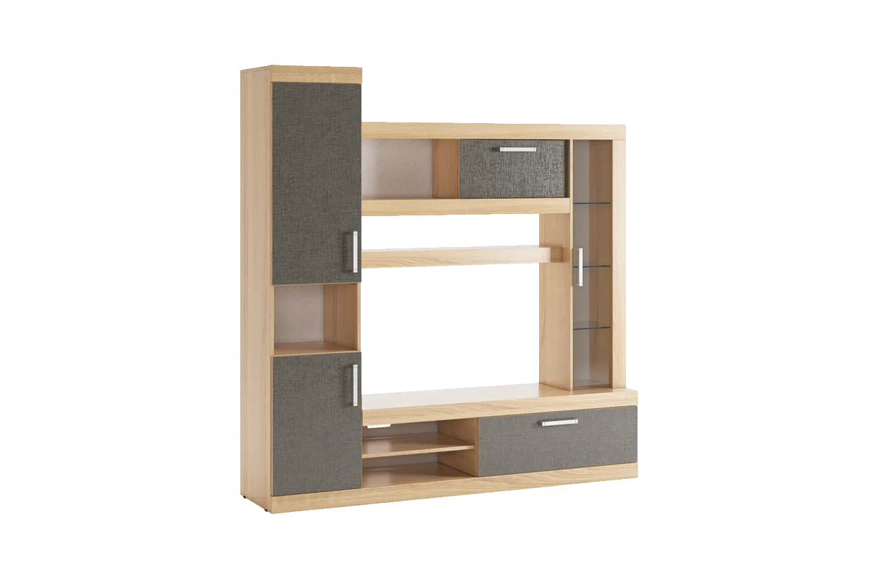 Макси Мини-стенка (дуб сонома/скала)