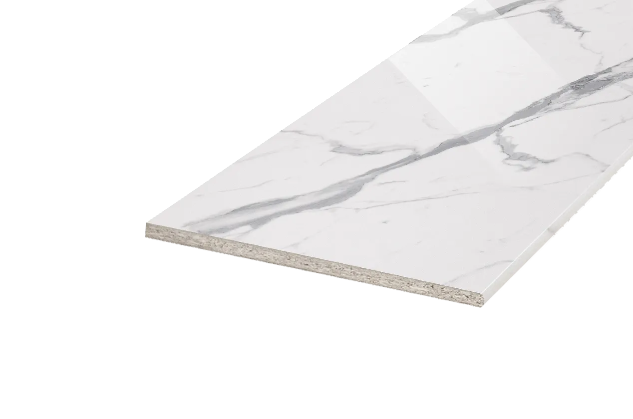 Столешница постформинг глянец H38 L3050 (гранит белый глянец)