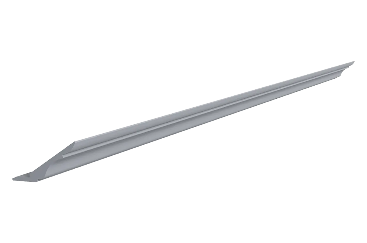 Карниз МДФ L2800 Мишель (серый)