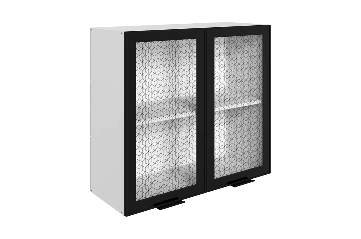 Стоун Шкаф навесной L800 Н720 (2 дв. рам.)