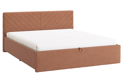 Кровать с подъемным механизмом Сандра 2 160х200 см (персик (велюр))
