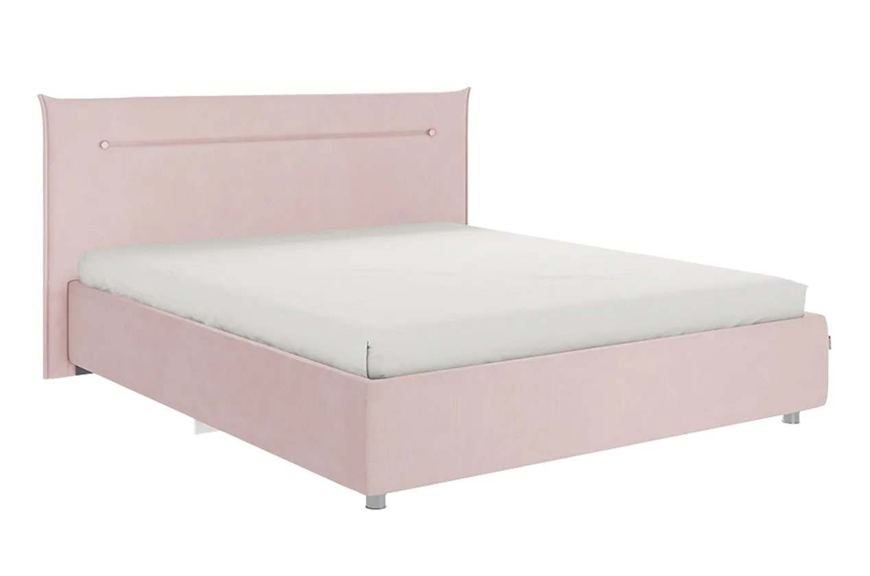 Каркас кровати Альба 160х200 см (нежно-розовый (велюр))